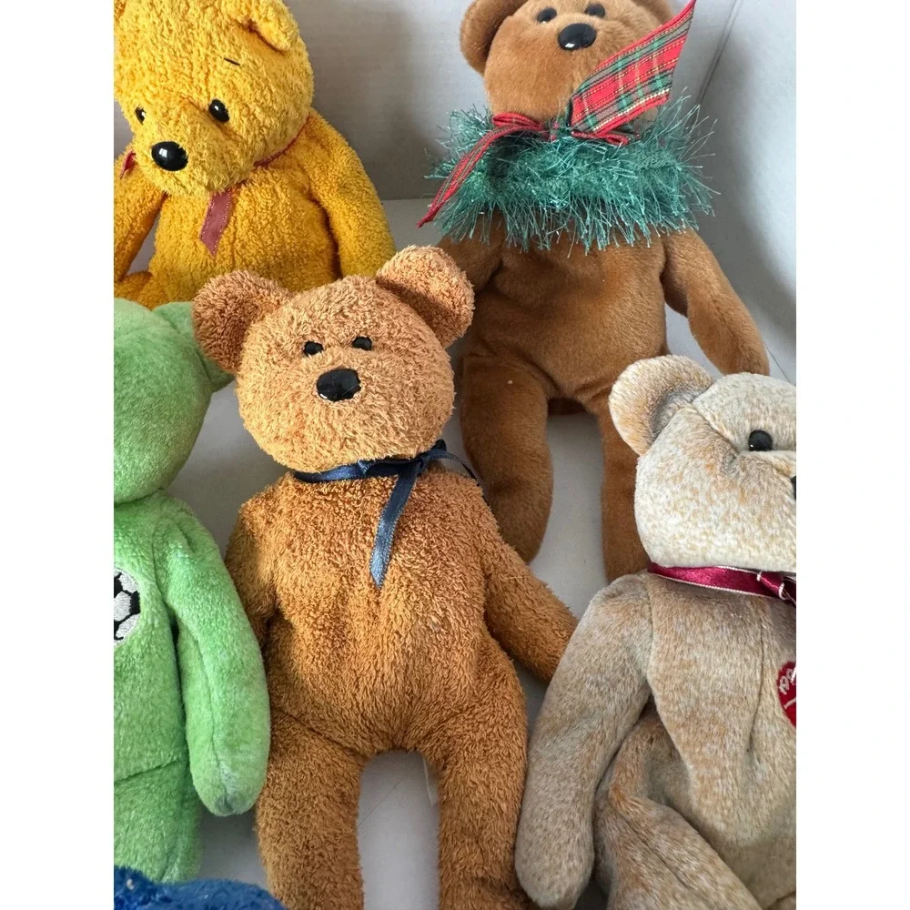 Ty Vintage Beanie‎ Babies Lot 18 Total Bears Glory 10th Anniversary 9lbs Mixed